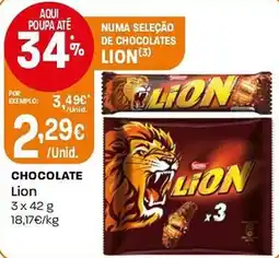 Intermarché Chocolate Lion promoção