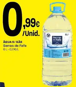 Intermarché Águas / Gás Serras de Fafe promoção