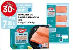 Intermarché Tranches de salmão selvagem iglo promoção