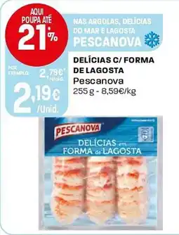 Intermarché Delícias c/ forma de lagosta pescanova promoção