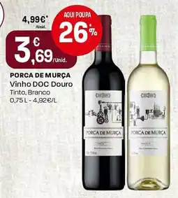 Intermarché Porca de Murça Vinho DOC Douro Tinto, Branco promoção