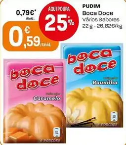 Intermarché Pudim boca doce vários sabores promoção