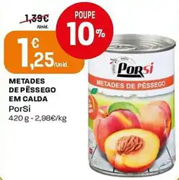 Intermarché metades de pêssego por si promoção