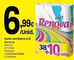 Intermarché Papel higiénico olé renova promoção