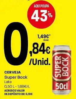 Intermarché Cerveja Super Bock promoção