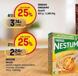 Intermarché nestum cereais integrais promoção