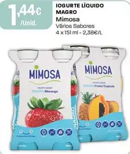 Intermarché Iogurte líquido magro mimosa promoção