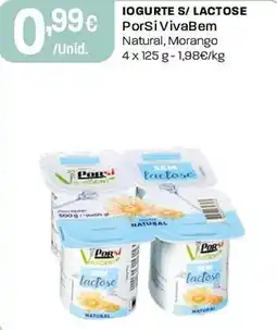Intermarché Iogurte s/ lactose porSiVivaBem promoção