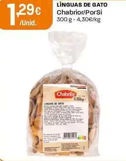 Intermarché Línguas de gato chabrior promoção