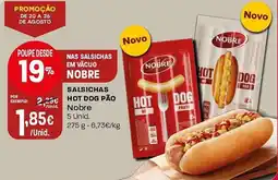 Intermarché Salsichas hot dog pão nobre promoção