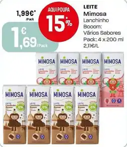 Intermarché Leite mimosa lanchinho booom promoção