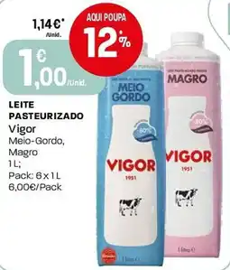 Intermarché Leite pasteurizado vigor meio-gordo, magro promoção