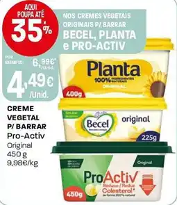 Intermarché Creme vegetal p/ barrar Pro-Activ Original promoção