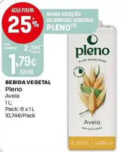 Intermarché Bebida vegetal pleno aveia promoção