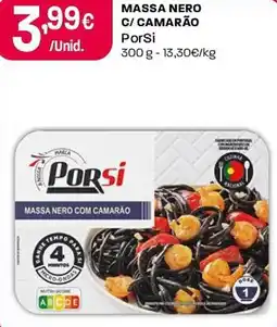 Intermarché Massa nero com camarão por si promoção