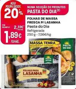 Intermarché Folhas de massa fresca p/ lasanha pasta do dia promoção