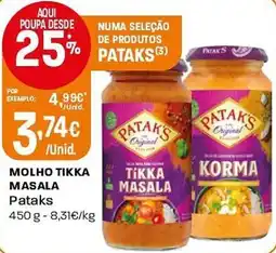 Intermarché molho tikka masala pataks promoção