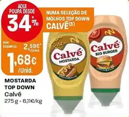 Intermarché Mostarda top down Calvé promoção