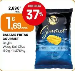 Intermarché Batatas fritas gourmet lay's wavy sal, oliva promoção