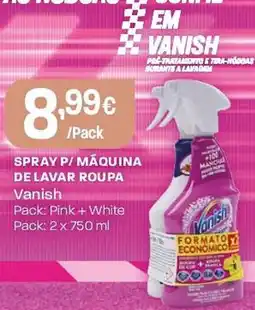 Intermarché Spray p/ máquina de lavar roupa vanish promoção