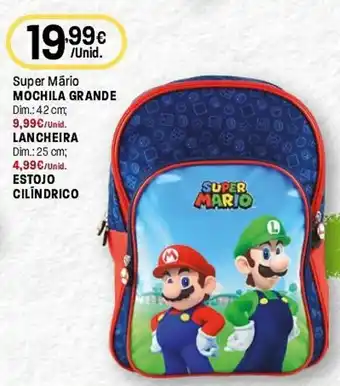 Super Mário mochila grande
