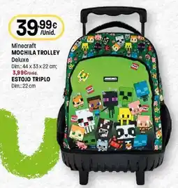 Intermarché minecraft mochila trolley deluxe promoção
