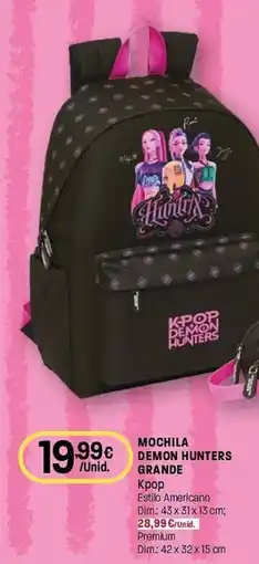 Intermarché Mochila demon hunters grande promoção
