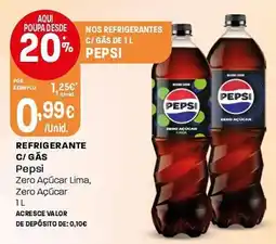 Intermarché Pepsi Zero Açúcar Lima promoção
