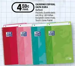 Intermarché caderno espiral capa dura oxford promoção