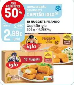 Intermarché 10 nuggets frango capitão iglo promoção