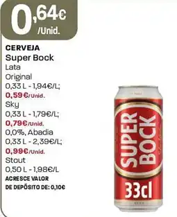 Intermarché Cerveja super bock promoção
