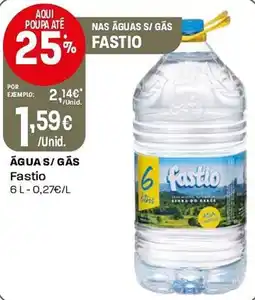 Intermarché Água s/ gás Fastio promoção