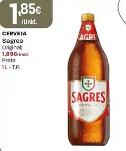 Intermarché Cerveja Sagres Original; Preta promoção