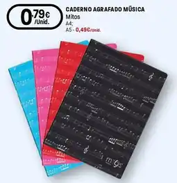 Intermarché Caderno agrafado música mitos promoção