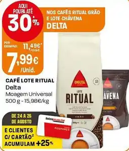 Intermarché Café lote ritual delta promoção