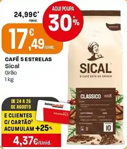 Intermarché Café 5 Estrelas Sical promoção