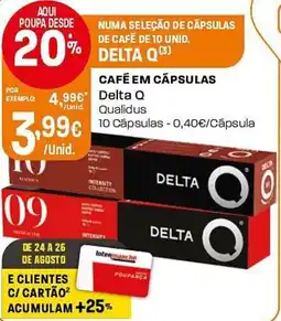 Intermarché Café em cápsulas delta q promoção