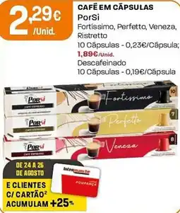 Intermarché Café em cápsulas por si promoção