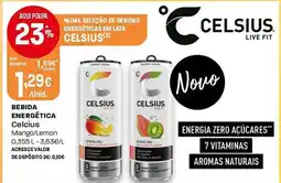 Intermarché bebida energética celsius mango/lemon promoção