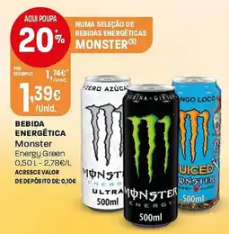 Intermarché Bebida energética monster promoção