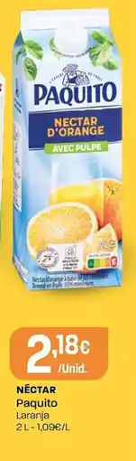 Intermarché Néctar Paquito Laranja promoção