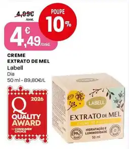Intermarché Creme extrato de mel labell promoção