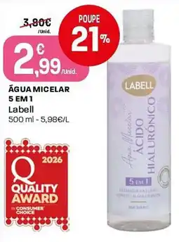 Intermarché Água micelar labell promoção