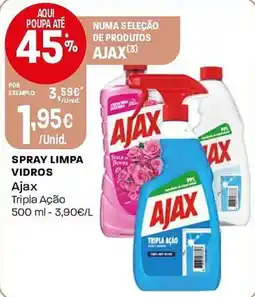 Intermarché spray limpa vidros ajax tripla ação promoção