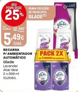 Intermarché Recarga p/ ambientador automático glade lavanda/ aloe vera promoção