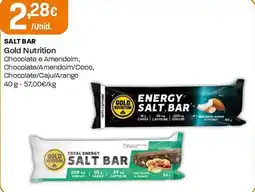 Intermarché Gold Nutrition salt bar promoção