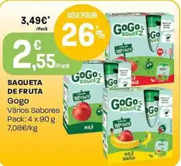 Intermarché Saqueta de fruta Gogo promoção
