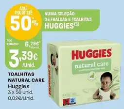 Intermarché toalhitas natural care huggies promoção
