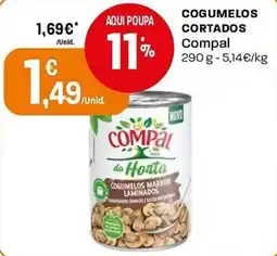 Intermarché Cogumelos marron laminados compal promoção
