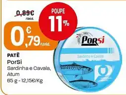 Intermarché Patê porSi sardinha e cavala, atum promoção